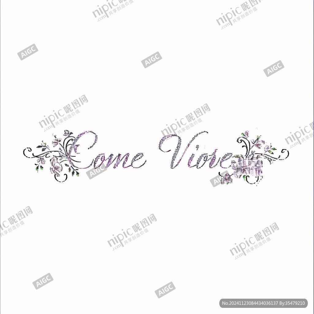 紫色花纹线条婚礼