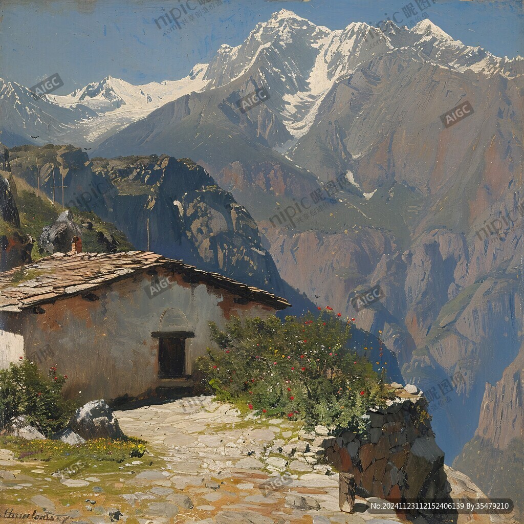 爨底下油画装饰画