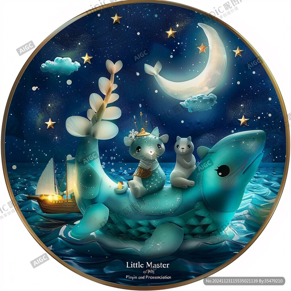 梦幻夜晚立体画