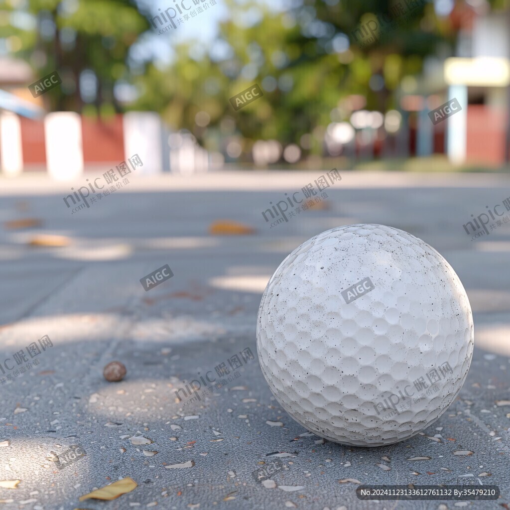 前景聚焦高尔夫球