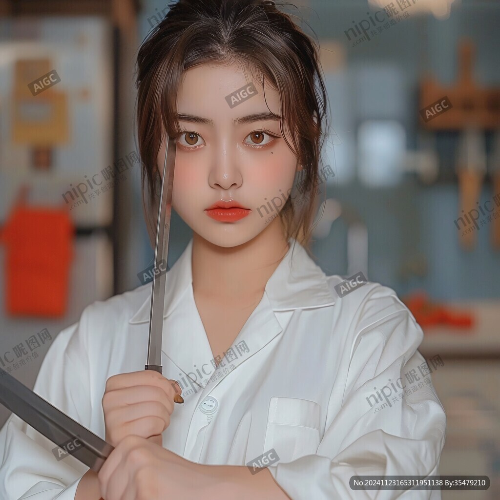 认真的女孩最美