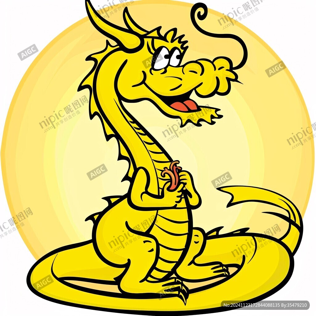 卡通插画龙素材