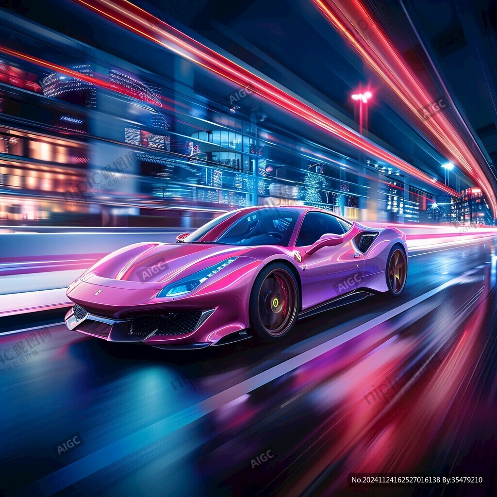 跑车线条飞驰电掣