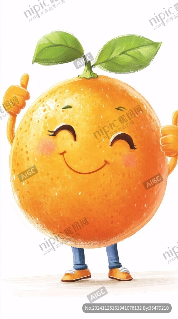 耙耙柑包装人物插画