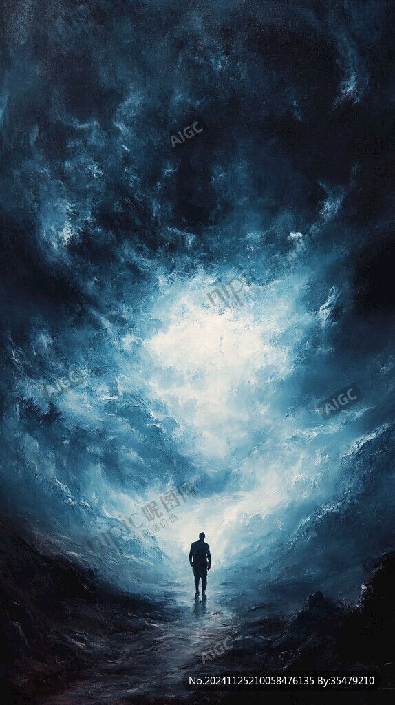 孤身一人背景素材