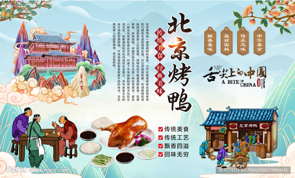 北京烤鸭背景