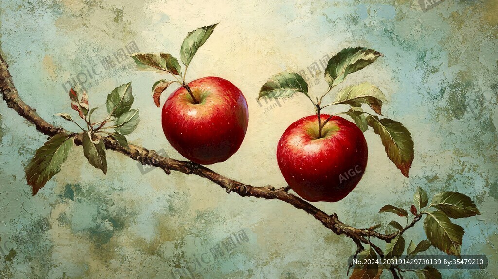 苹果树3d画