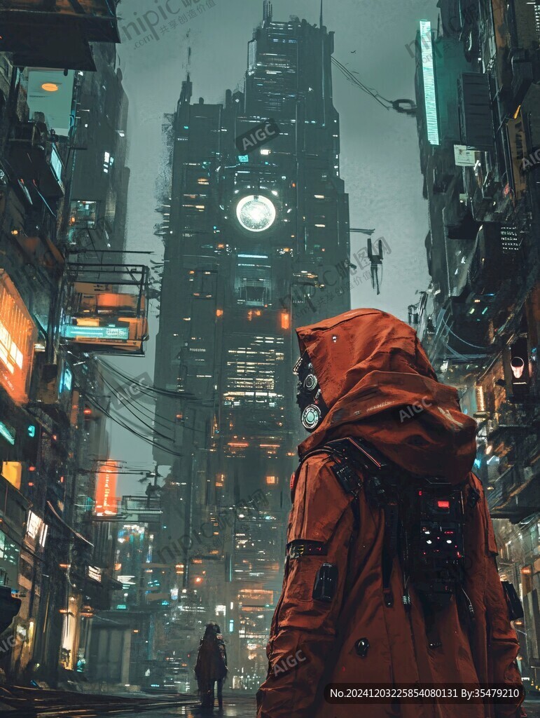 赛博朋克装饰画