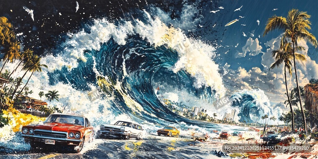 乘风破浪立体效果