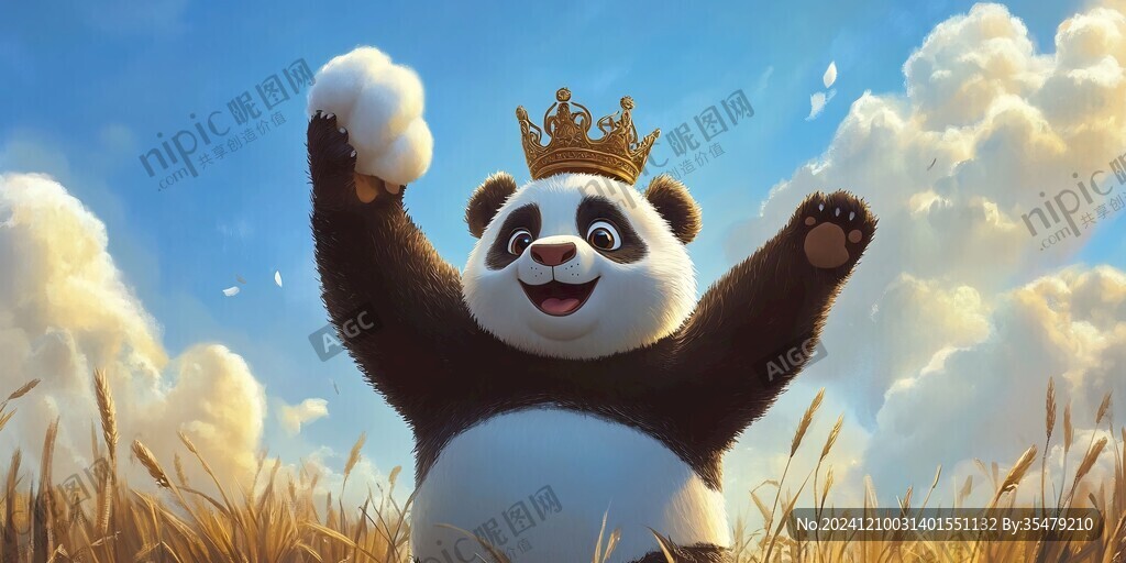 熊猫插画王者驾到