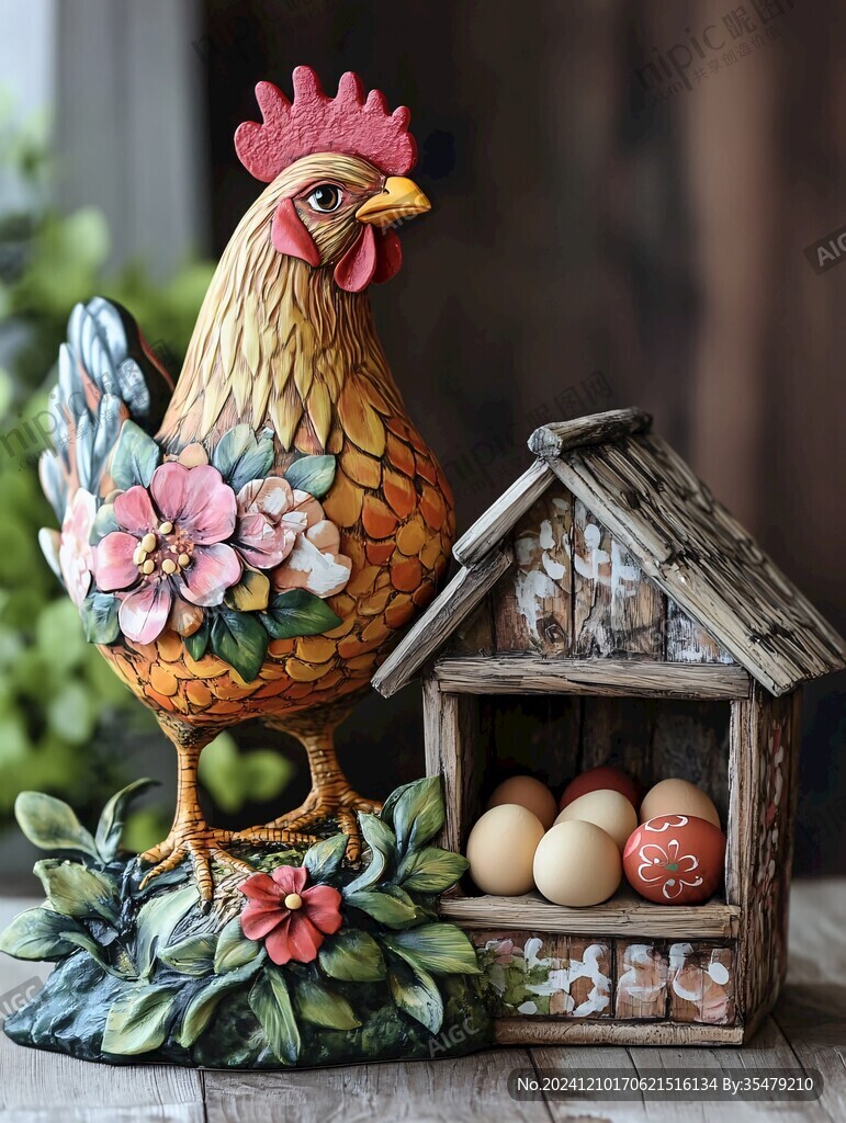 工艺品装饰品母鸡