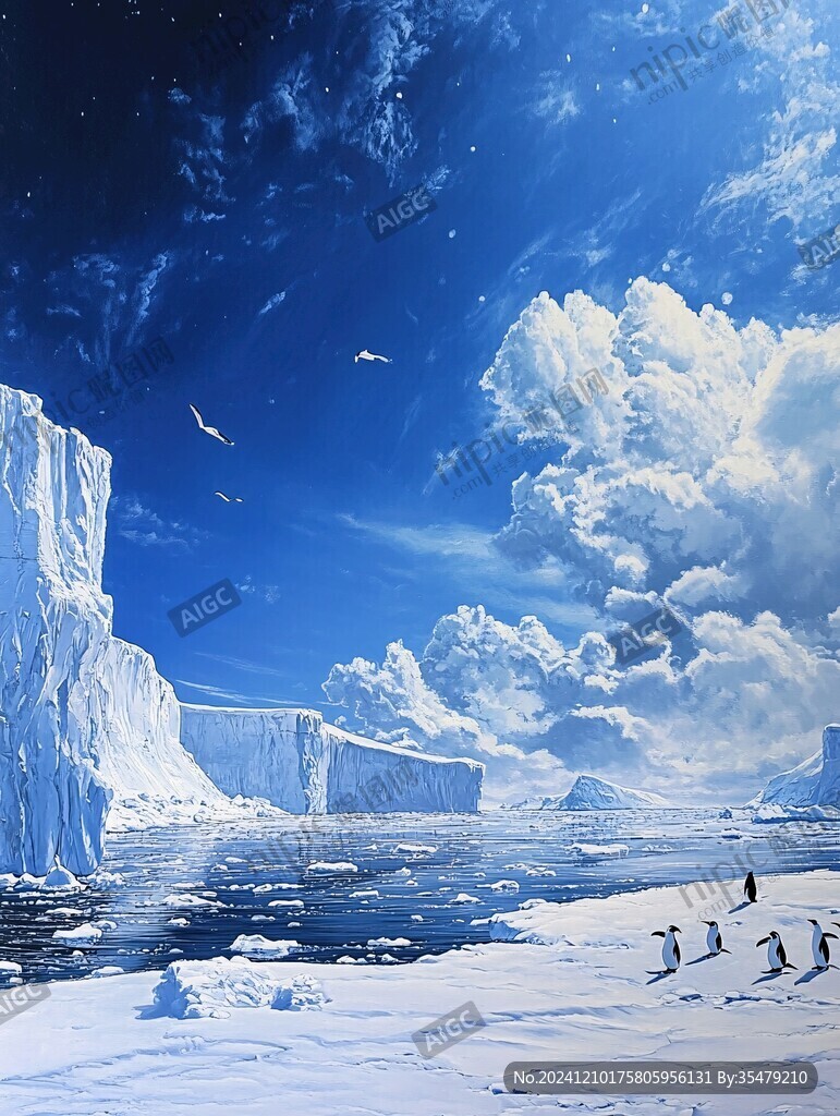 梦幻舞台背景南极冒险