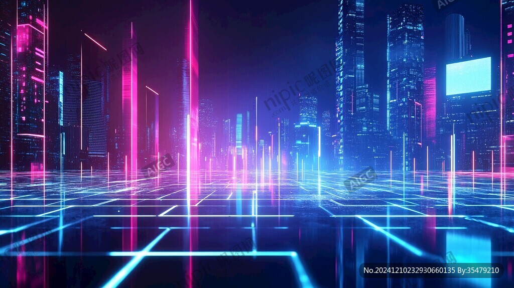 紫色科技城市
