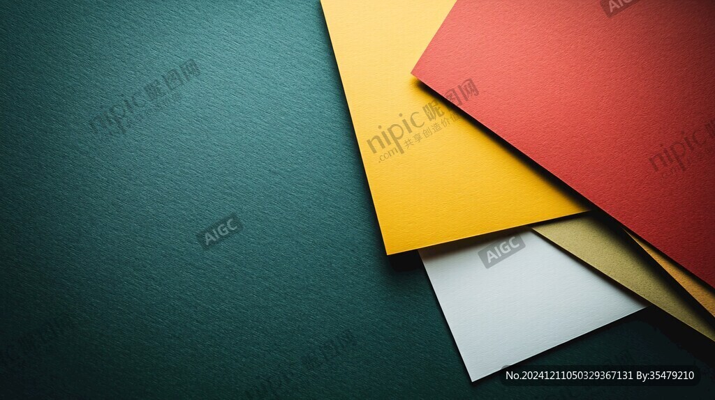 炫彩撞色立体质感背景