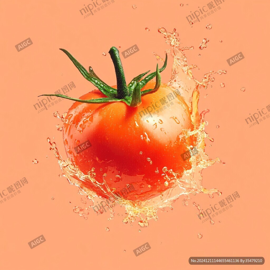 圣女果噪点插画