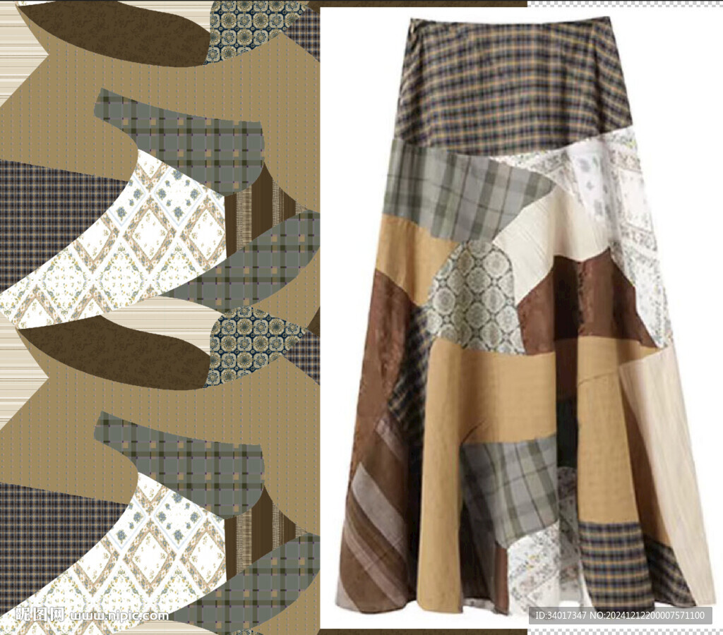 大牌 拼接 方巾