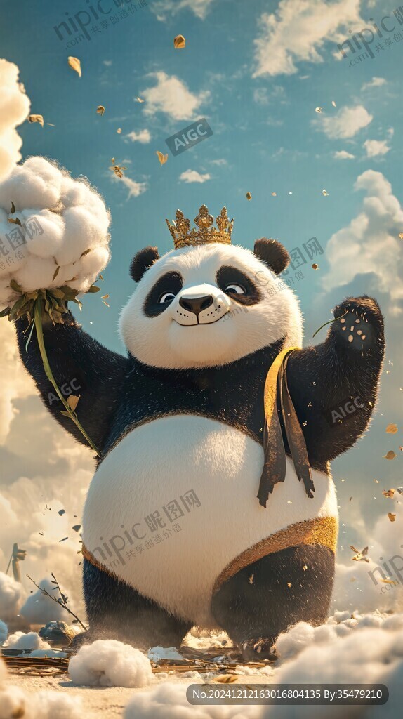熊猫插画王者驾到