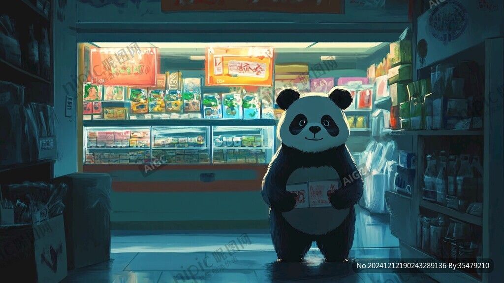 便利店零食插画