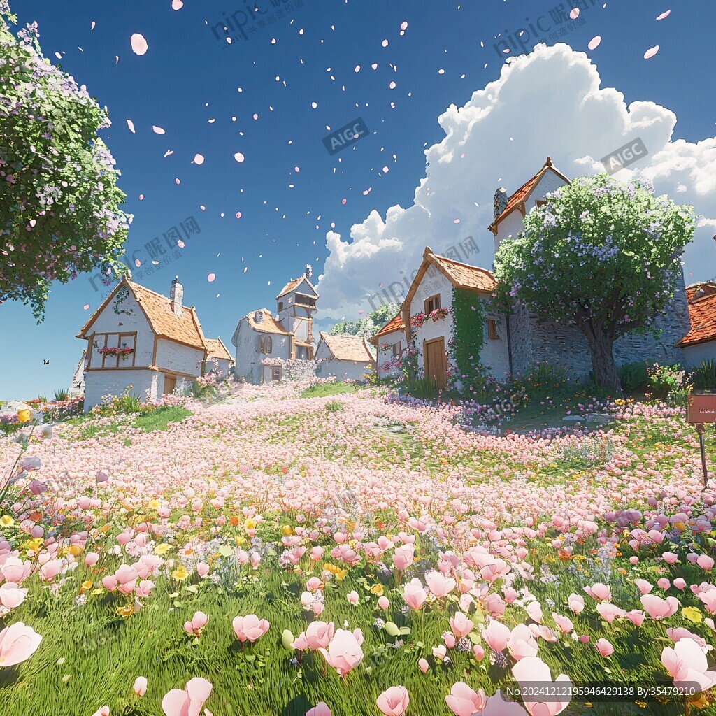 梦幻唯美农村新面貌