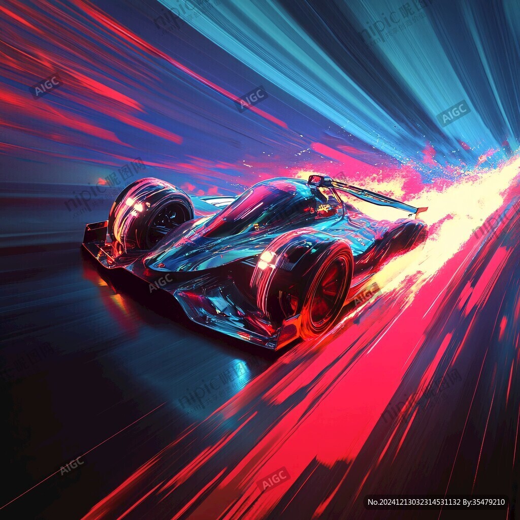 跑车线条飞驰电掣