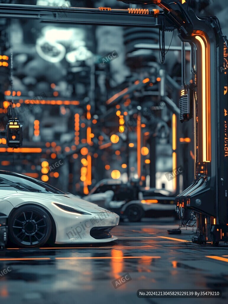 跑车线条飞驰电掣