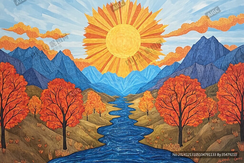 一幅画表现春夏秋冬