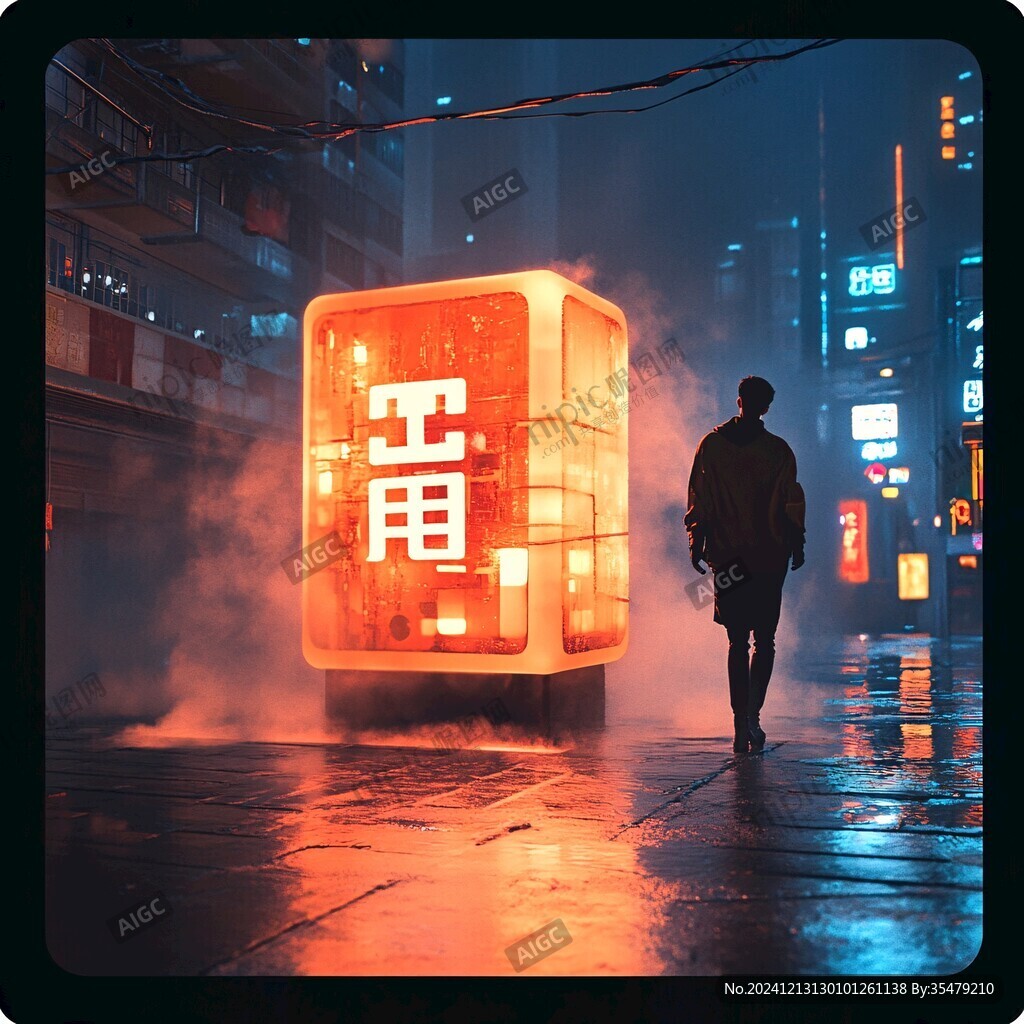 赛博朋克装饰画