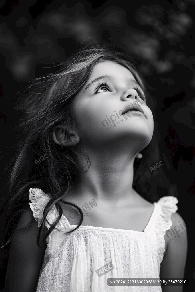 怡然自得的小女孩壁纸