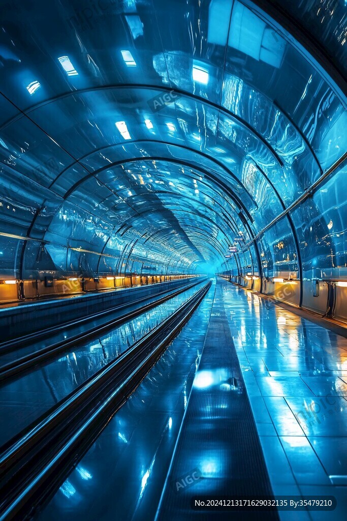 科技感地铁站