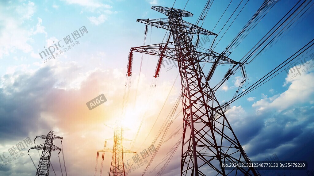 供电题材背景素材
