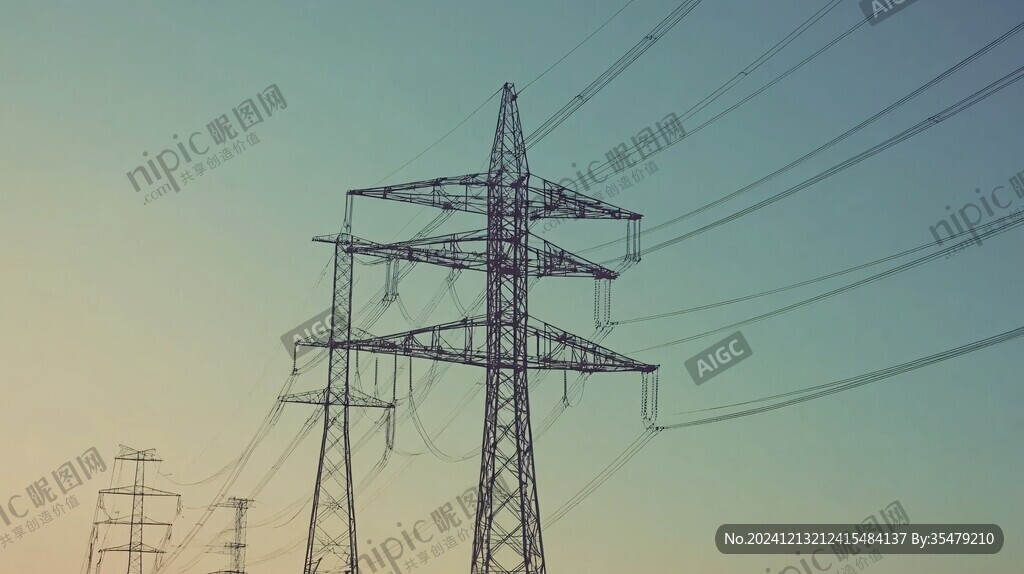 供电题材背景素材