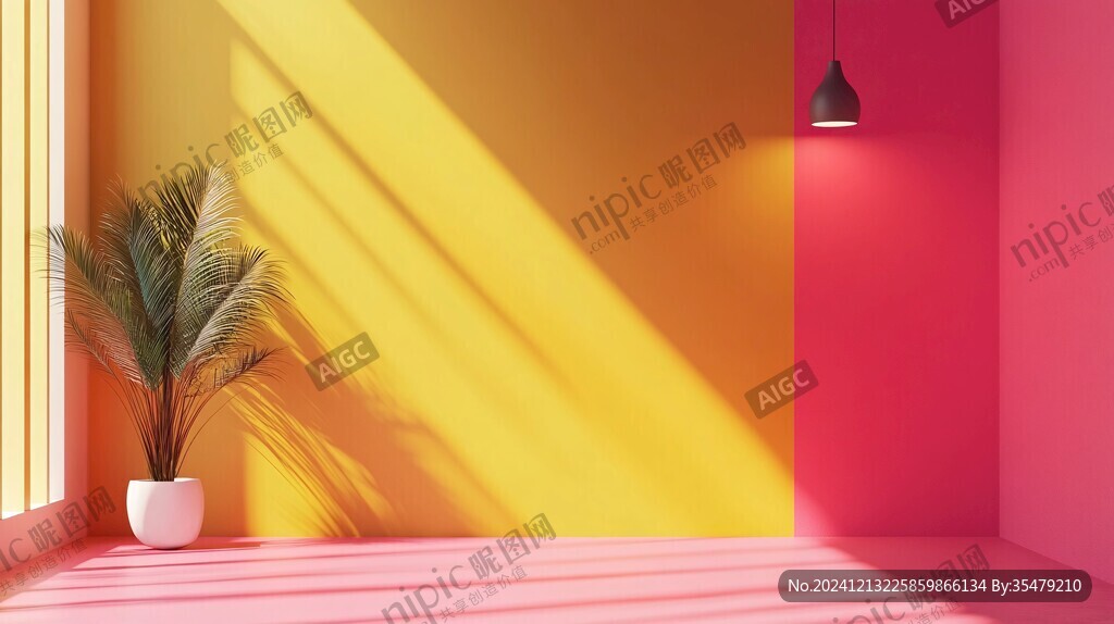 黄色室内暖光太阳光