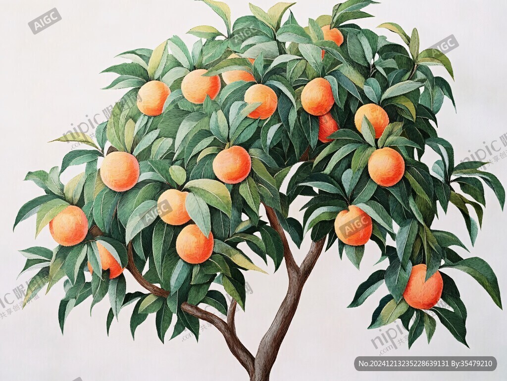 砂糖橘插画设计