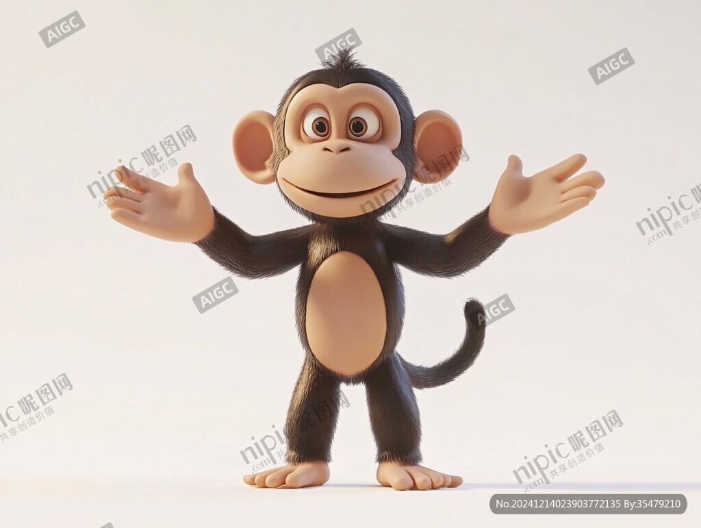 猴先生做邀请手势头像