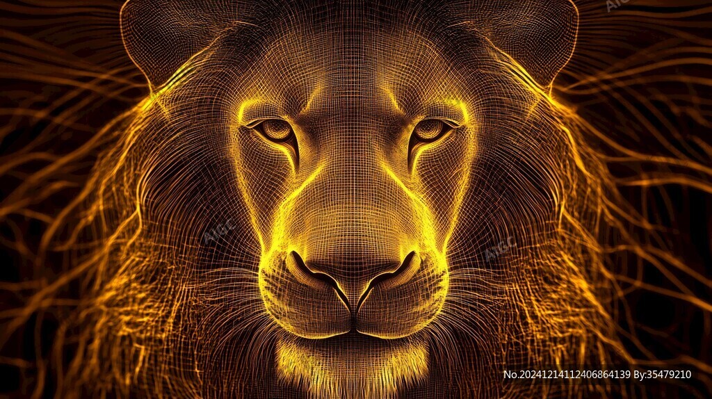 动物创意炫光效果