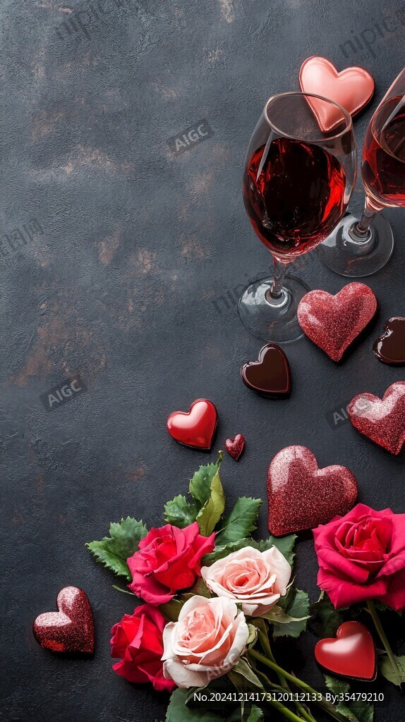 情人节酒水图片