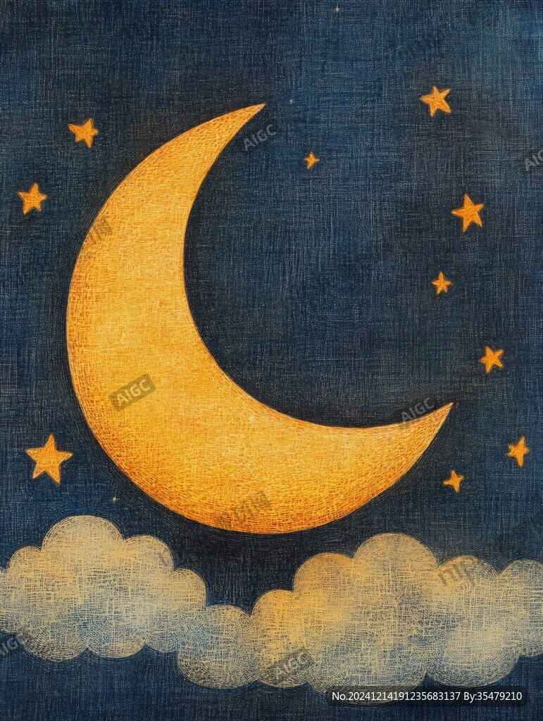 梦幻夜晚立体画