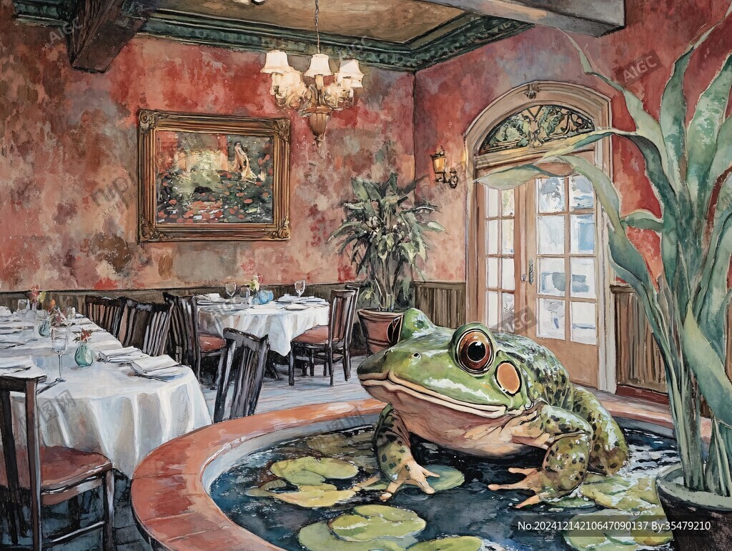 青蛙室内装饰画