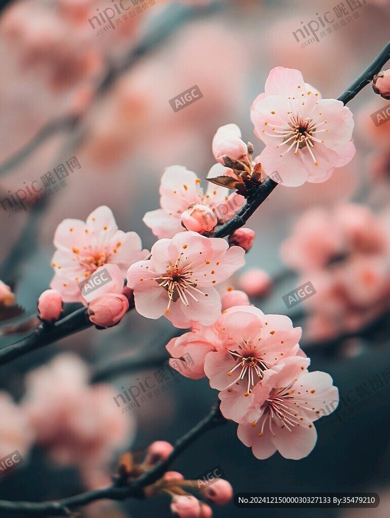 植物绽放花卉梅花