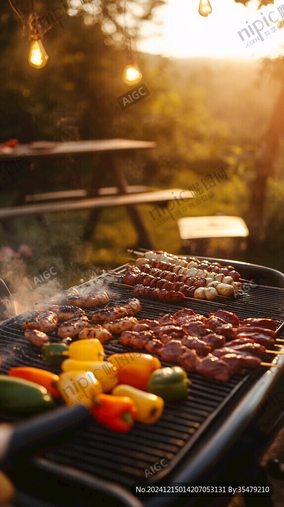 烧烤场景图