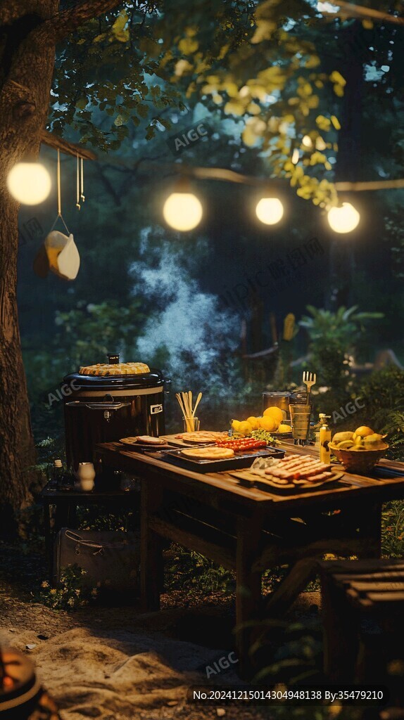 烧烤场景图