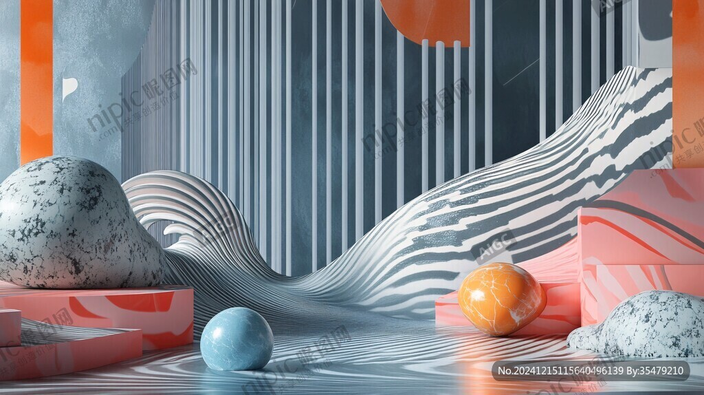 前卫风格立体感背景