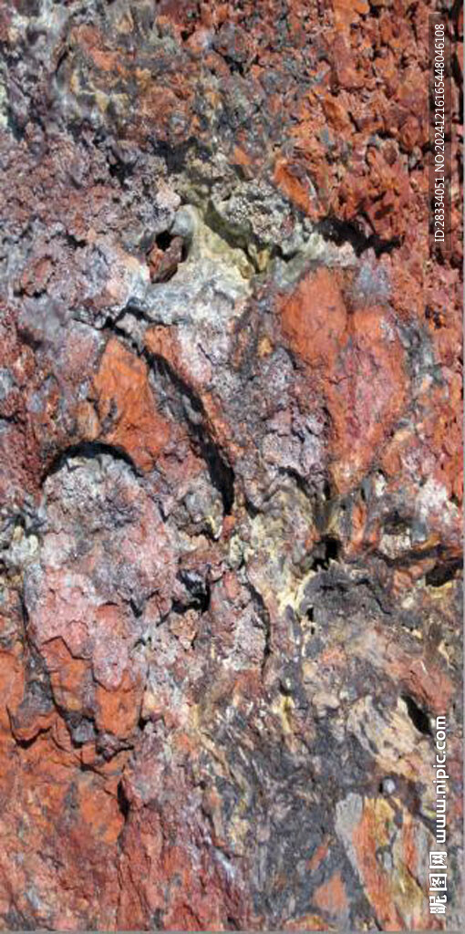 高清斑驳红色岩石纹理