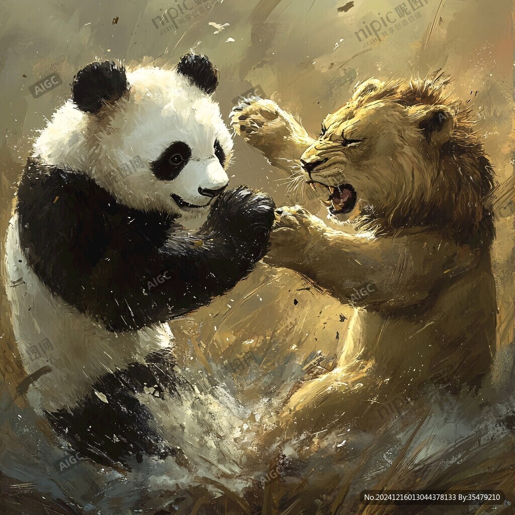 熊猫插画王者驾到