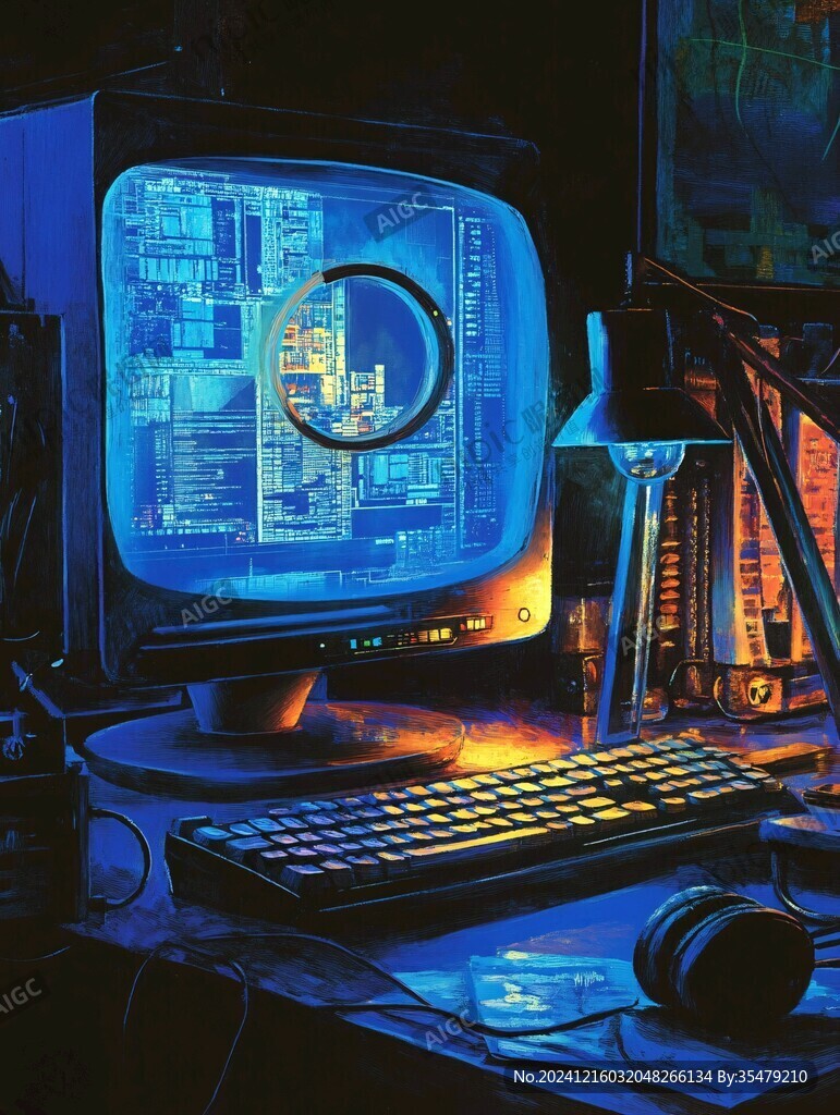 赛博朋克装饰画