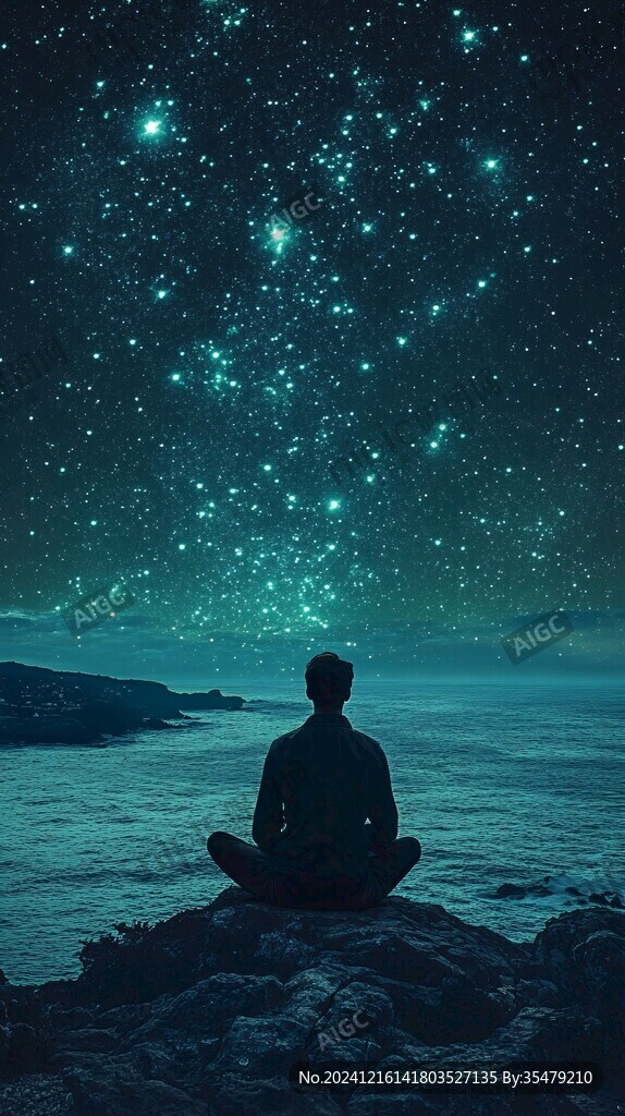 星辰大海男孩背影