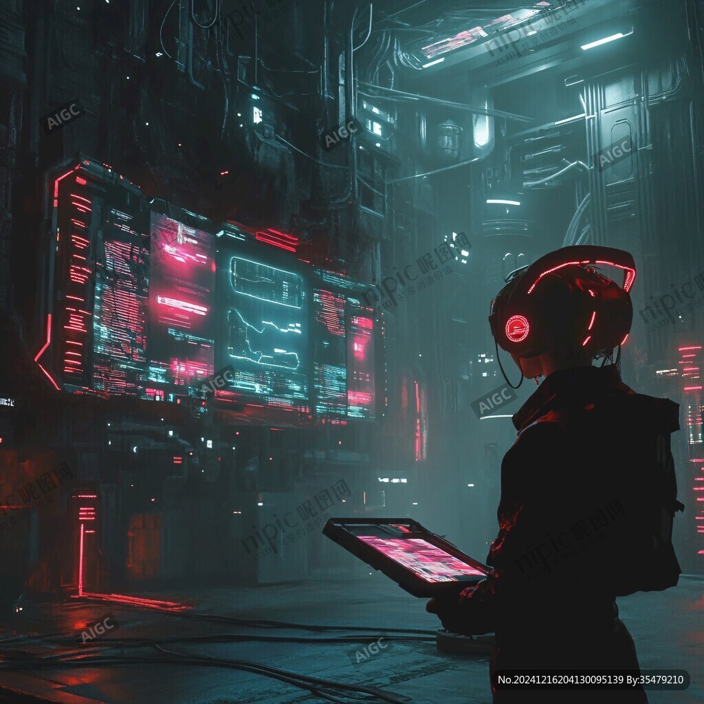 赛博朋克装饰画