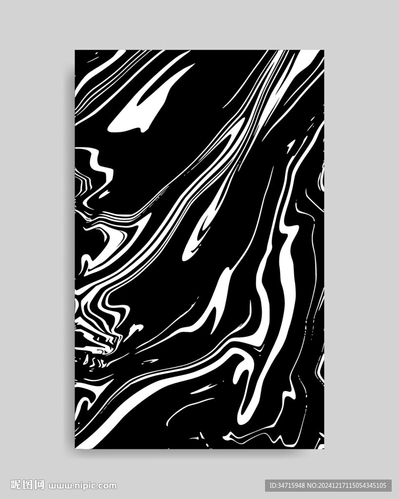 黑白色酸性流体矢量背景