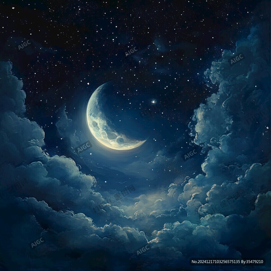 梦幻夜晚立体画