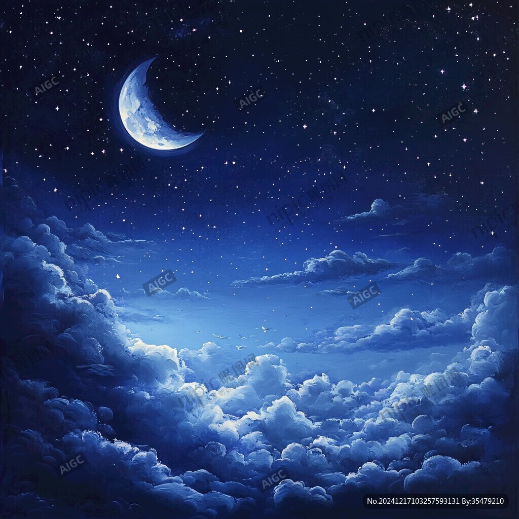 梦幻夜晚立体画